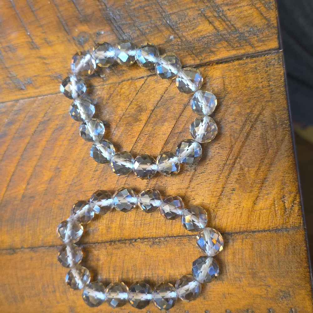 Elegant Crystal Beaded Bracelet Set